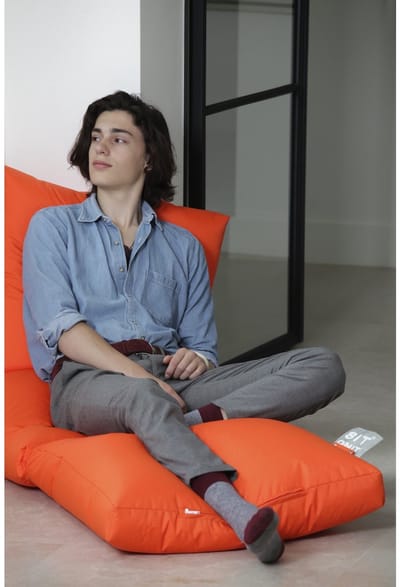 Sit On It Zitzak - Lounge Zitzak - Multifunctioneel - Oranje - Duurzaam en Lichtgewicht - Perfect voor Binnen en Buiten