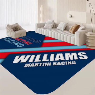 M-Martini Racing logo Kamerkleden Wasbaar Antislip Woonkamer Bank Stoelen Vloerkleed Keuken Alfombra 40x60cm