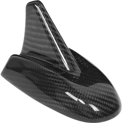 Droge Koolstofvezel Auto Dak Haaienvin Antenne Cover Trim Pasvorm voor Maserati QuattroporteGhibli black