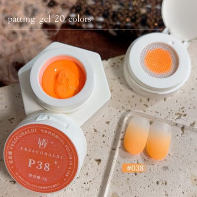 Oranje Patting Gel 2g – FRESCOBALDI Air Cushion Gel Nagellak voor Ombre en Gradient Nail Art – Langdurige Hard Gel Polish