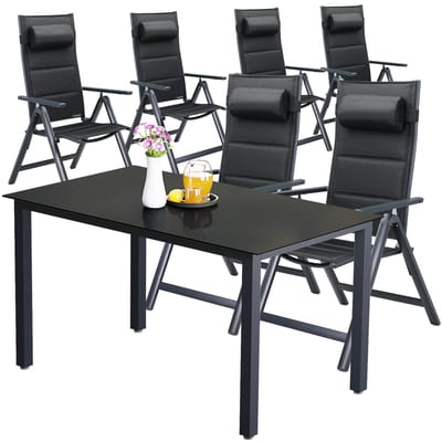 Casaria Tuinset Bern - 7-delig Aluminium - Antraciet
