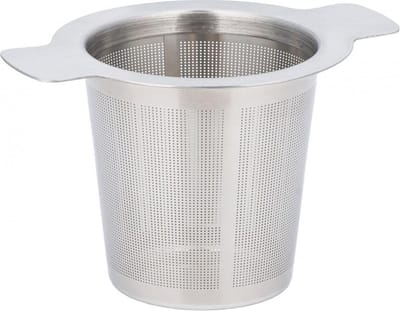 Kinghoff Hoogwaardig RVS Theefilter met Houders - Fijnmazig Theezeef - Thee Infuser - RVS - 7.5 cm