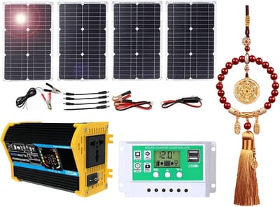 Zonnepaneel Set - Energie Systeem - Off-Grid Stroom - Draagbaar Lichtgewicht - 100W 50A
