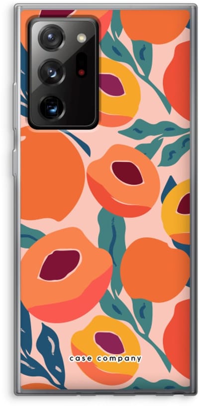 Case Company® - Hoesje geschikt voor Samsung Galaxy Note 20 Ultra / Note 20 Ultra 5G hoesje - Perzik - Soft Cover Telefoonhoesje - Bescherming aan alle Kanten en Schermrand
