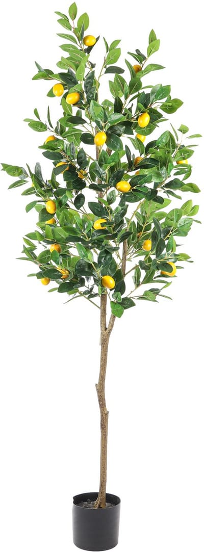 Kunst Citroenboom – 180 cm – Kunst Fruitboom met Citroenen - Citrus kunstplant