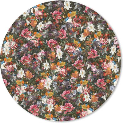 Muismat rond 20x20 cm - Mousepad Bloemen - Vlinder - Design - Kunst - Abstract - Schilderij - Oude meesters - Ronde muismatten