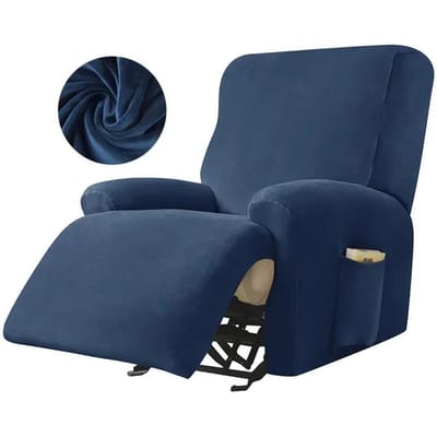 Fluwelen Relaxfauteuilhoes Split Design Massage Stoelhoes Lounger Enkele Bank Sofa Slijthoes Fauteuilhoezen Funda Sillon gray