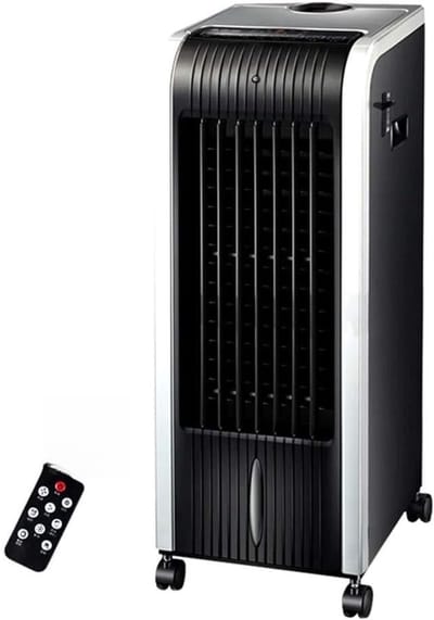 Verdampingsluchtkoeler - Ventilator Verwarming - Kamer Klimaat - 4-in-1 Functie - 4.5L Watertank - Zilver