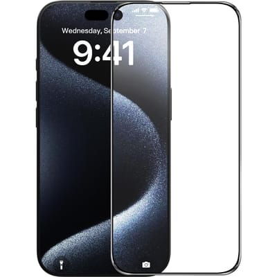 Nillkin CP+ Pro schermbeschermfolie voor Apple iPhone 16 Pro, gehard glas, volledige lijm, zwart
