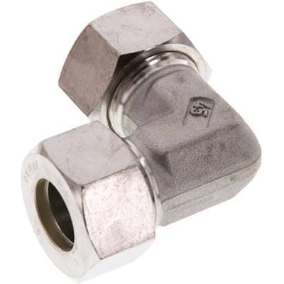 18L RVS L-Knelfitting 90 graden 315 Bar DIN 2353 - FL2E-O-ST-18-L