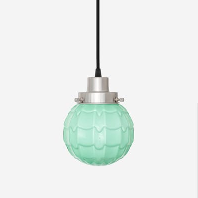 Hanglamp aan snoer Artichoke Mint 20's Matnikkel - Art Deco Trade