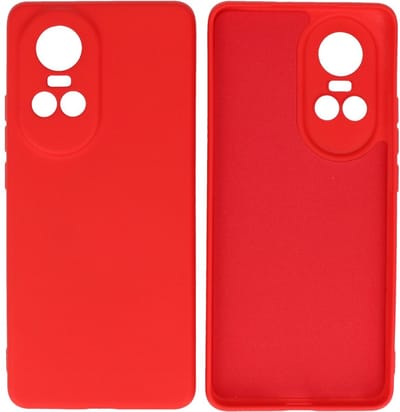 Hoesje Geschikt voor OPPO Reno 10 5G - Fashion Telefoonhoesje Backcover - Siliconen Hoesje - Rood