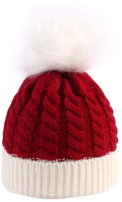 Dailygoods- Gebreide Muts - Warme Kerstmuts - Baby Muts - Beanie Muts - Hoofddeksel - Geschikt voor 0-4 jaar - Babymuts