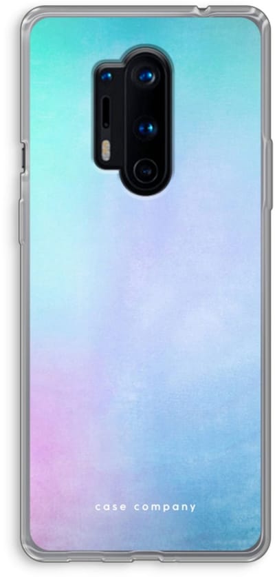 Case Company® - Hoesje geschikt voor OnePlus 8 Pro hoesje - Mist pastel - Soft Cover Telefoonhoesje - Bescherming aan alle Kanten en Schermrand