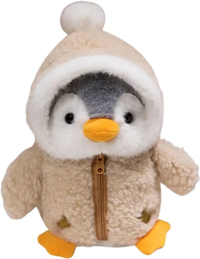 Livano Knuffel - Knuffelbeer - Knuffeldoekje - Groot - Meme - Baby - Pinguin - Stuffed Animal - Plushie - Plush - Dier - Bruin