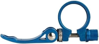 Fietszadelklem - Zadelpenklem - Zadelhoogte Aanpassen - Snelle Installatie - 254 mm - Blauw