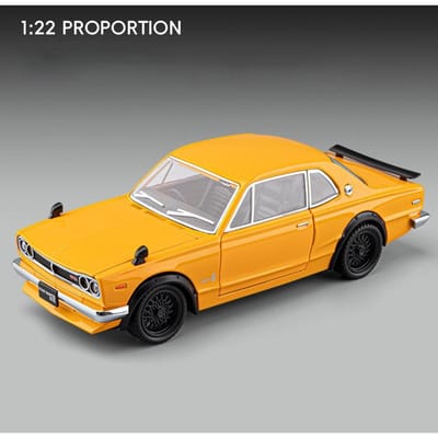 1:24 Skyline 2000 Gt-R Legering Klassiek Sportwagenmodel Diecasts Metaal Racewagens Automodel Geluid Licht Simulatie Verzameling