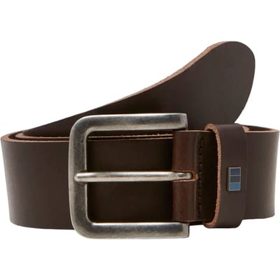 JACK & JONES Casual leren riem Klassieke lederen riem met gaatjes JACFLAG LEDEREN RIEM 4 CM NOOS