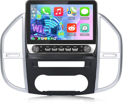 Hexinex Autoradio - Geschikt voor Mercedes Benz Vito 3 W447 2014 t/m 2022 -10.1 Inch IPS Scherm - 2+64GB Carplay FM RDS