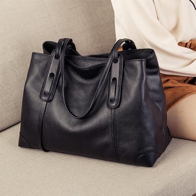 Dames Tote Bag Enkele Schouder Grote Capaciteit Geavanceerd Gevoel Lente en Zomer Leer Grote Commutertas gray