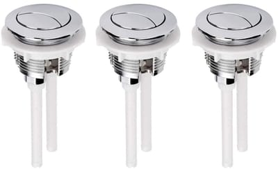 Dailygoods- Toiletknop Dubbel Druk - Vervanging Toilet Spoelknop - Duurzaam ABS - Corrosiebestendig - 38 mm Diameter - Schokbestendig