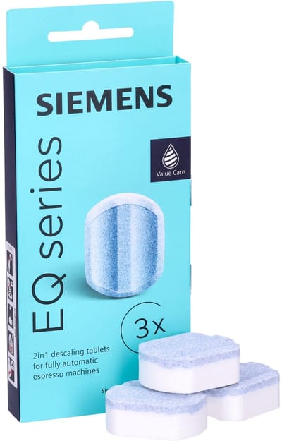 Siemens EQ series - Ontkalkingstabletten voor volautomatische koffiemachines - 2in1 - 3 x 36gr