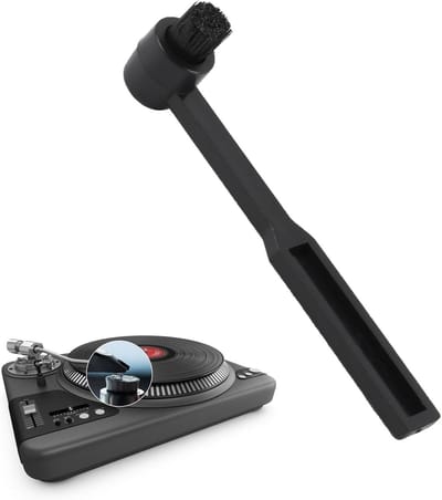 Naaldreinigingsborstel van antistatische koolstofvezel voor pick-ups - verbetert geluidskwaliteit - beschermt platen - 58 x 15 cm
