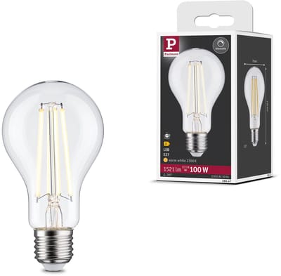 Filament 230 V LED-gloeilamp E27 1521lm 12,5W 2700K dimbaar Helder