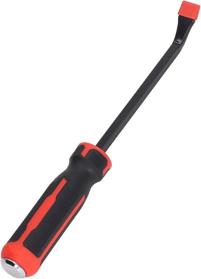 Breekijzer Hefboommechanisme - Koevoet Bandenlichter - Planken Verwijderen - Slagvaste Metalen Kop - 8 inch - Grijs