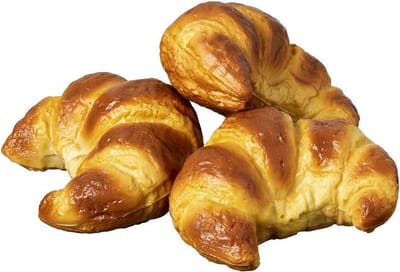 Set van 3 namaak croissants