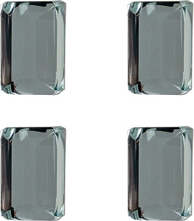 Clayre & Eef Deurknop Set van 4 4 cm Transparant Glas