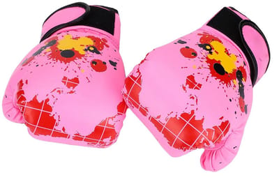 Dailygoods- Bokshandschoenen Ademend - Slijtvaste PU Leer - Voor Kinderen 2-11 Jaar - Lichte Constructie 172 g - Eenvoudig Aan/uit - Stabiliteit bij Training - Vechtsporthandschoenen