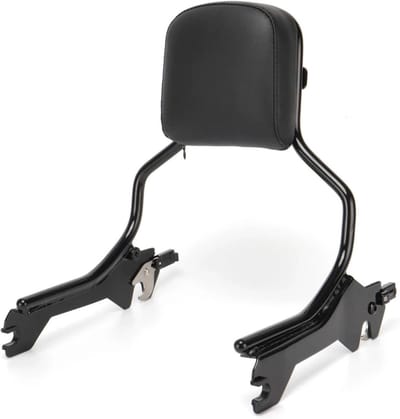 Passagiers Rugleuning - Motor Rugsteun - Comfortabel Rijden - Extra Dik Schuim - 16 Inch Hoogte - Zwart