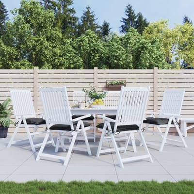 vidaXL - Palletkussens - 6 - st - 50x50x7 - cm - oxford - stof - zwart