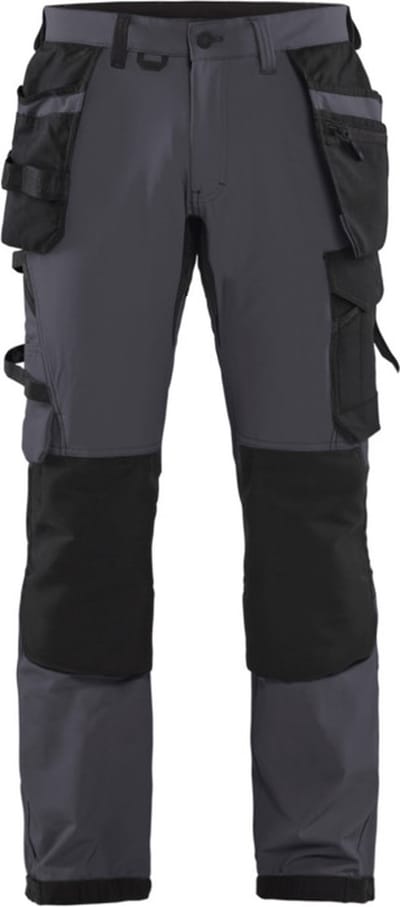 Blaklader Werkbroek met 4-weg stretch 1522-1645 - Medium Grijs/Zwart - C52