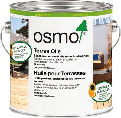 Osmo Terrasolie 019 Grijs | 0.75 Liter | Vlonder Olie | Vlonder Beits | Terras Behandelen