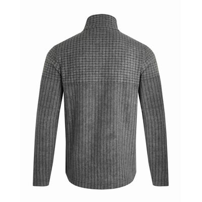 Weird Fish Heren Longmont Grid Eco Friendly Quarter Zip Fleece Top (Marine)