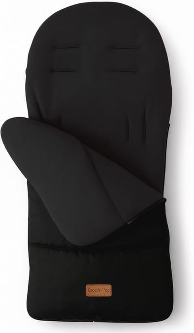 Baby Voetenzak - Kinderwagen deken - Warmte buiten - Wind en waterdicht - 95 x 43 cm - Zwart