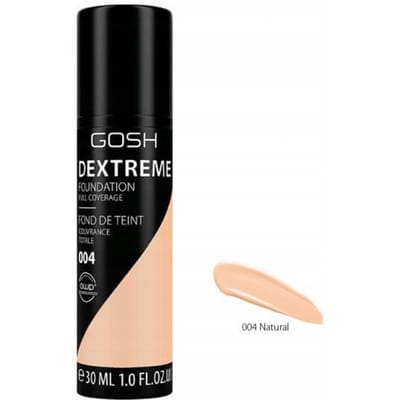 Gosh - Dextreme Foundation Full Coverage 004 Natural 30Ml