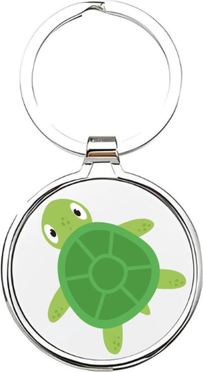 Akyol - Schildpadden Sleutelhanger - schildpad - Dierenliefhebbers - Zeeschildpad - landschildpad - zeedieren - dieren uit de oceaan - groene schildpad - save the turtle - turtle - huisdier - schildpad sleutelhanger - 4 x 7,5 CM