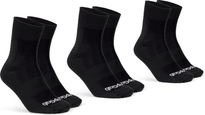 GripGrab - Lightweight SL 3PACK Performance Zomer Fietssokken 3 Paar Coolmax Wielersport Sokken Regular Cut - Zwart - Unisex