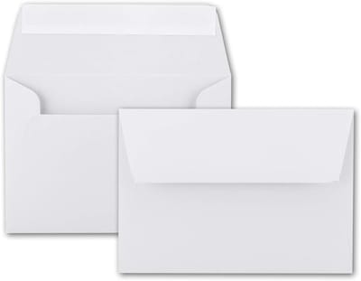 Kleurrijke Enveloppen - Post Envelopes - Uitnodigingen Versturen - Volledig Doorverfd Papier - B6 175 x 125 mm - Briljant Wit