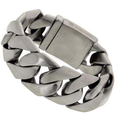 Bukovsky - Geborstelde Stalen Heren Armband - "Force" - 21 cm - Zilverkleur - Mat - Rvs - 316L Stainless Steel