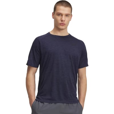 Under Armour Tech Textured Heren T-shirt 1382796-044 - Kleur Grijs - Maat L