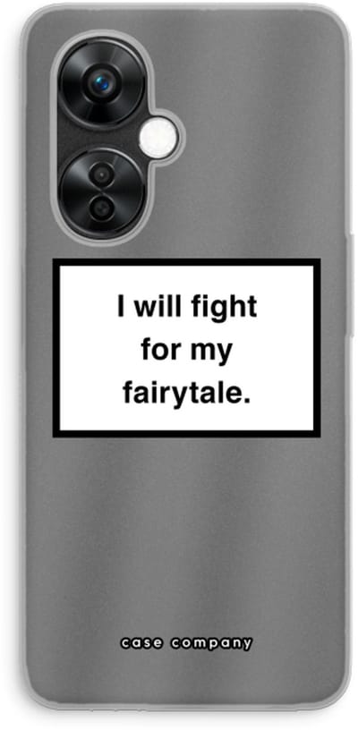 Case Company® - Hoesje geschikt voor OnePlus Nord CE 3 Lite hoesje - Fight for my fairytale - Soft Cover Telefoonhoesje - Bescherming aan alle Kanten en Schermrand