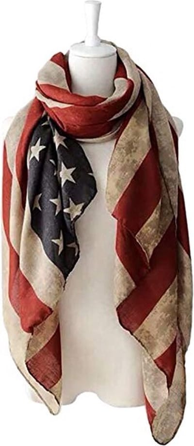Zachte sjaal - Signs USA - vintage - voilestof 100% viscose - 180 x 90 cm