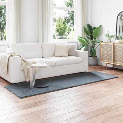 vidaXL - Antislip - vloerkleed - van - imitatie - konijnenbont - OLITE - 80 - x - 250 - cm