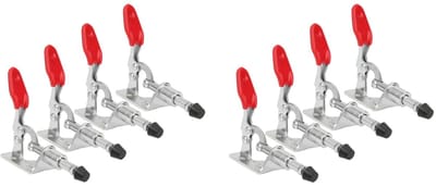 BRENZOOS- Toggle Clamp 45kg Draagvermogen - Spanning Klem - Galvaniseerd Ijzer - 8 Stuks - Voor Houtbewerking/Weldding - Eenvoudig in Gebruik