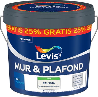 Levis - Mur & Plafond - Ral 9016 - 5 L
