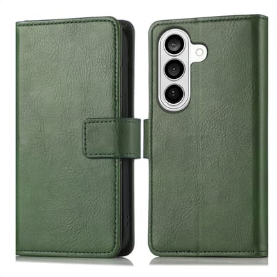 imoshion Hoesje - Geschikt voor Samsung Galaxy S26 Plus - Luxe Bookcase - Groen